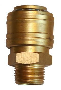 Güde Einhand - Schnellkupplung mit Gewindeanschluss 3/8" AG  41015