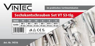 Vintec Sechskantschrauben VT 53 Set 53-tlg.  74516
