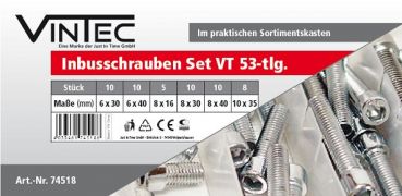 Vintec Innensechskantschrauben VT 53 Set 53-tlg.  74518