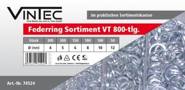 Vintec Federring Sortiment VT 800  800-tlg.  74524