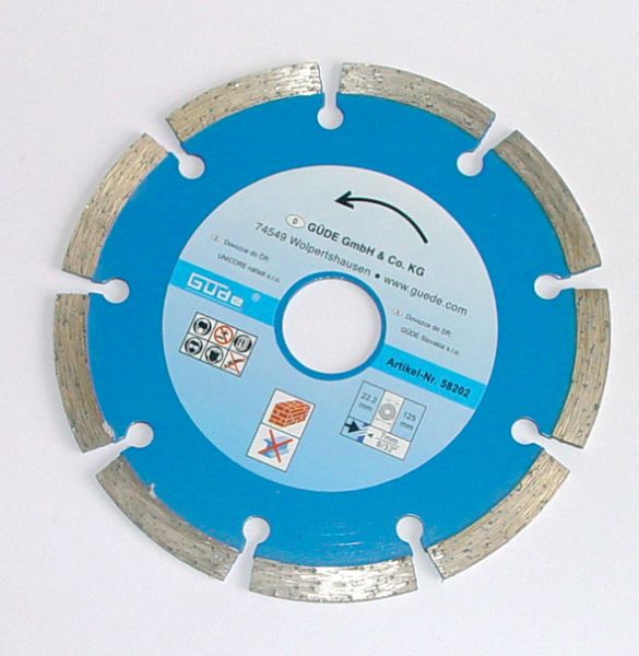 Güde Diamantscheibe für Winkelschleifer Ø 125 mm segmentiert  58202