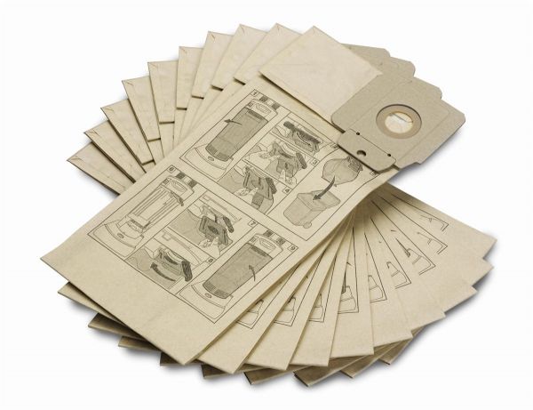 Kärcher Filtertüte Papier 10 Stück für CV 30/1, CV 38/2, CV 48/2 Papierfiltertüten  6.904-294.0
