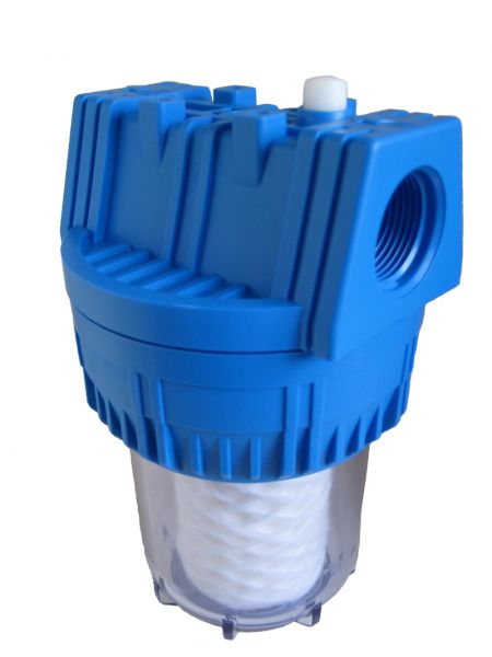 Graf Pumpen Vorfilter 1'' blau Wasserfilter Schmutzfilter Filter Hauswasserwerk