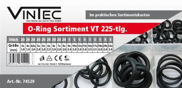 Vintec O-Ring Sortiment VT 225  225-tlg.  74529